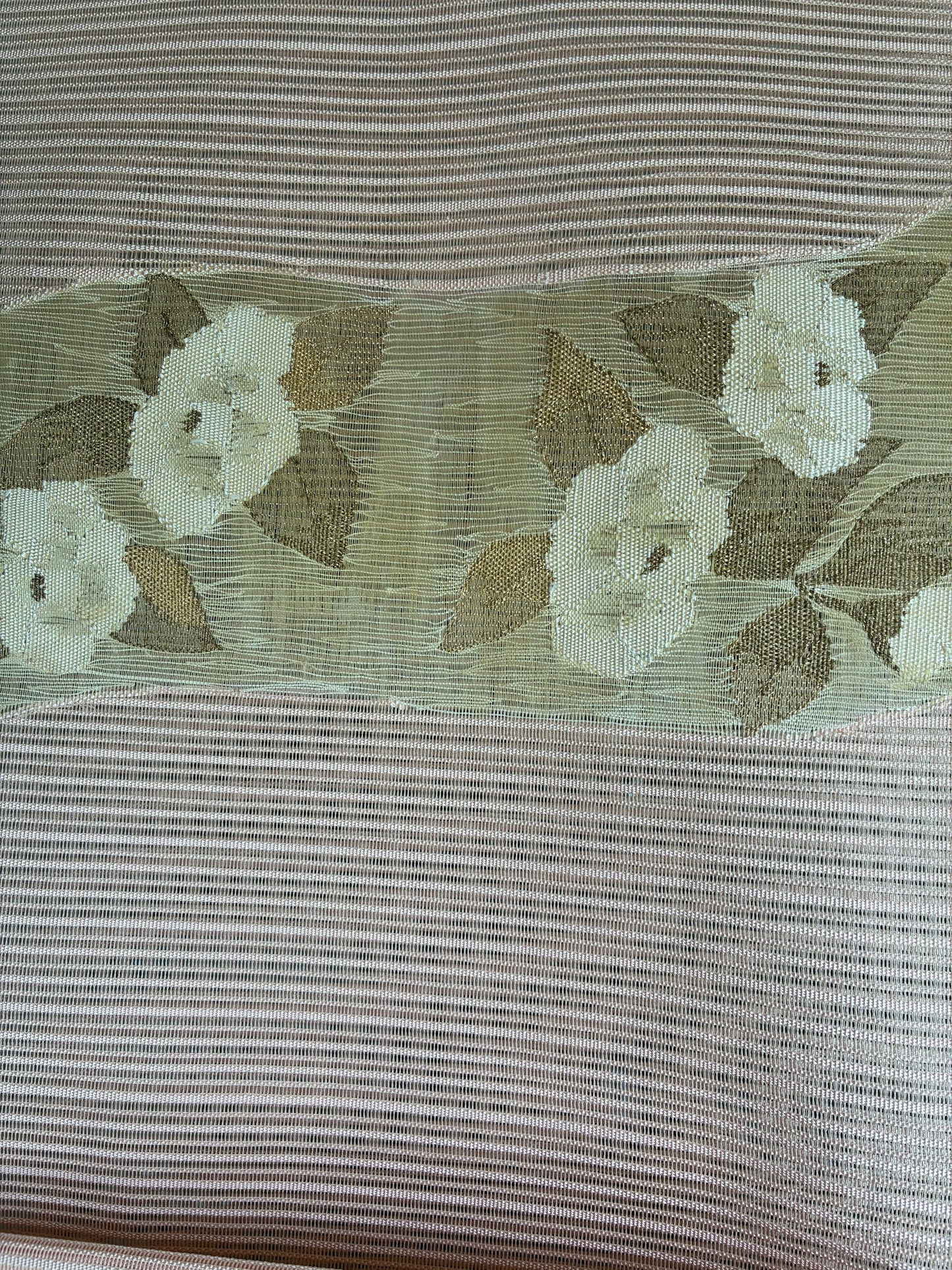 Summer Silk Nagoya Obi – Tapestry Weave (Ro-tsuzure)
