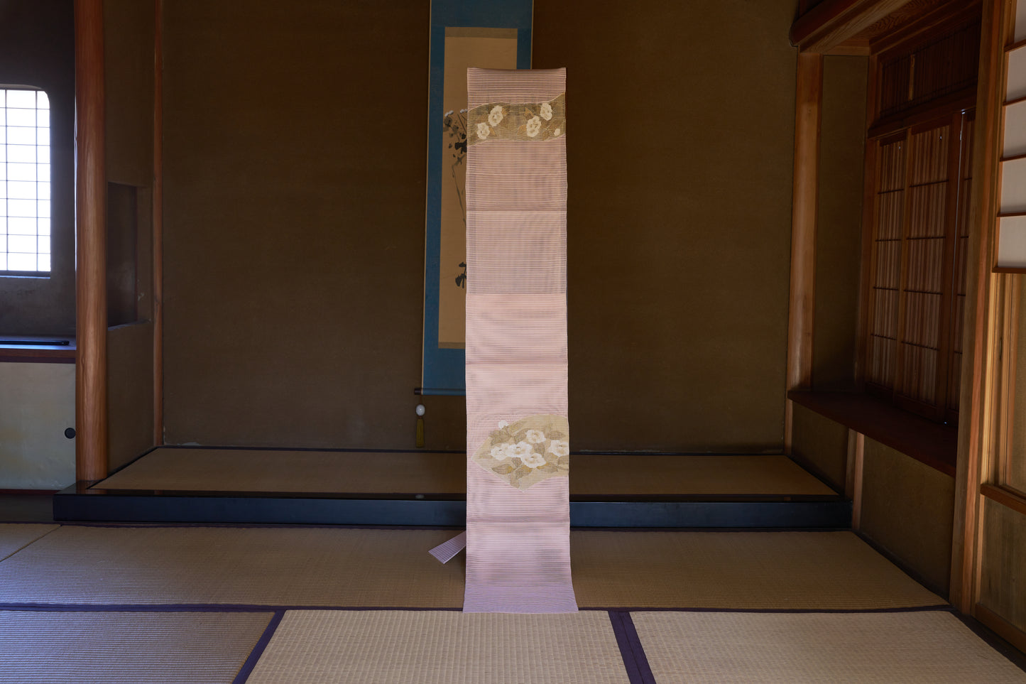 Summer Silk Nagoya Obi – Tapestry Weave (Ro-tsuzure)