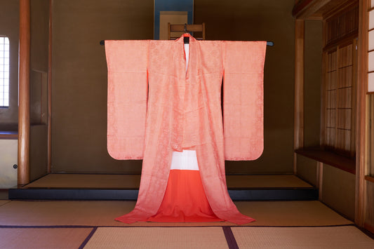 Edo Komon by Komiya Yasutaka (Living National Treasure), Silk Furisode,  early 1960s