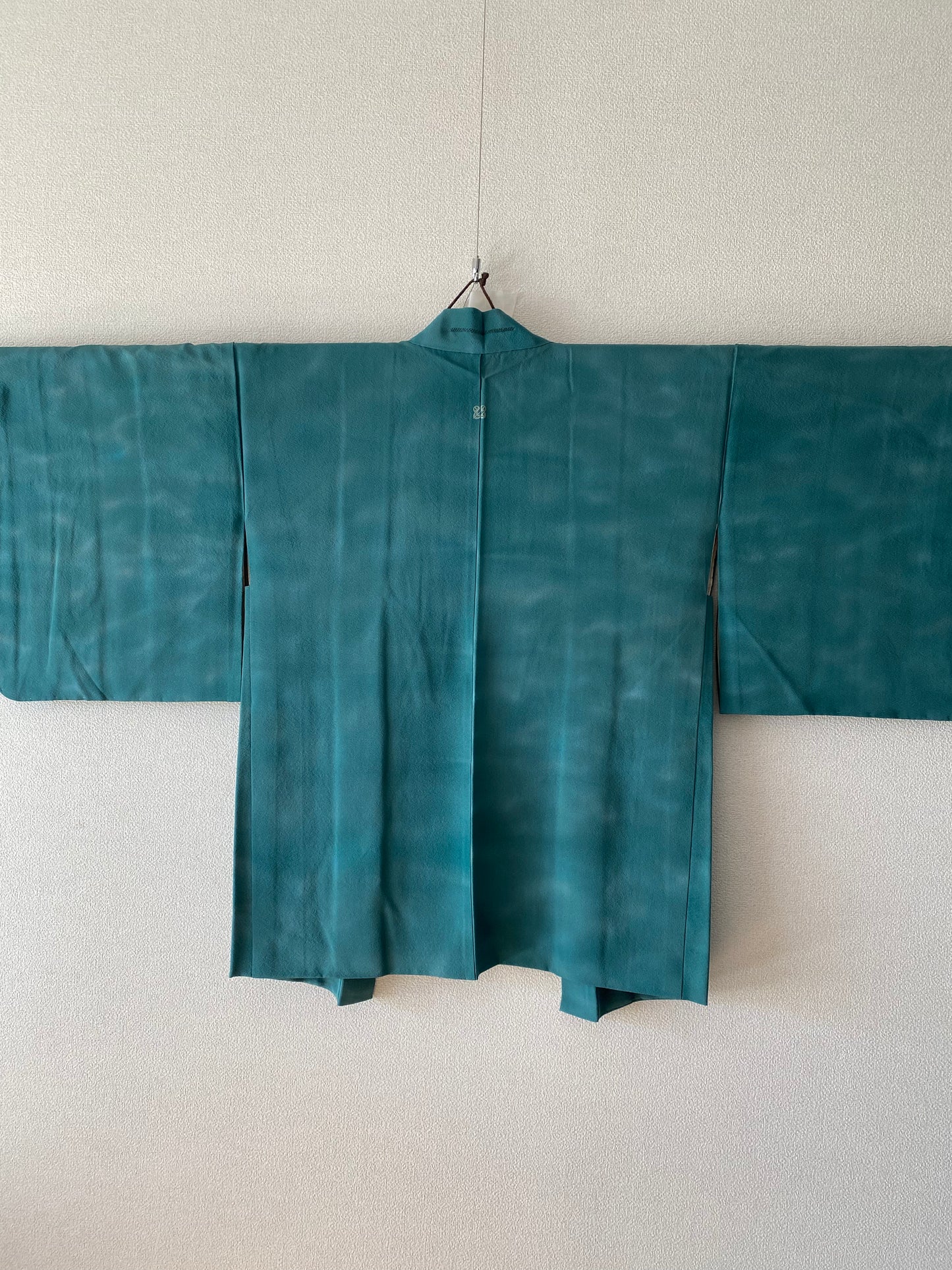 Plain Tsumugi Silk Haori with Butterfly Lining, 1960s–1970s