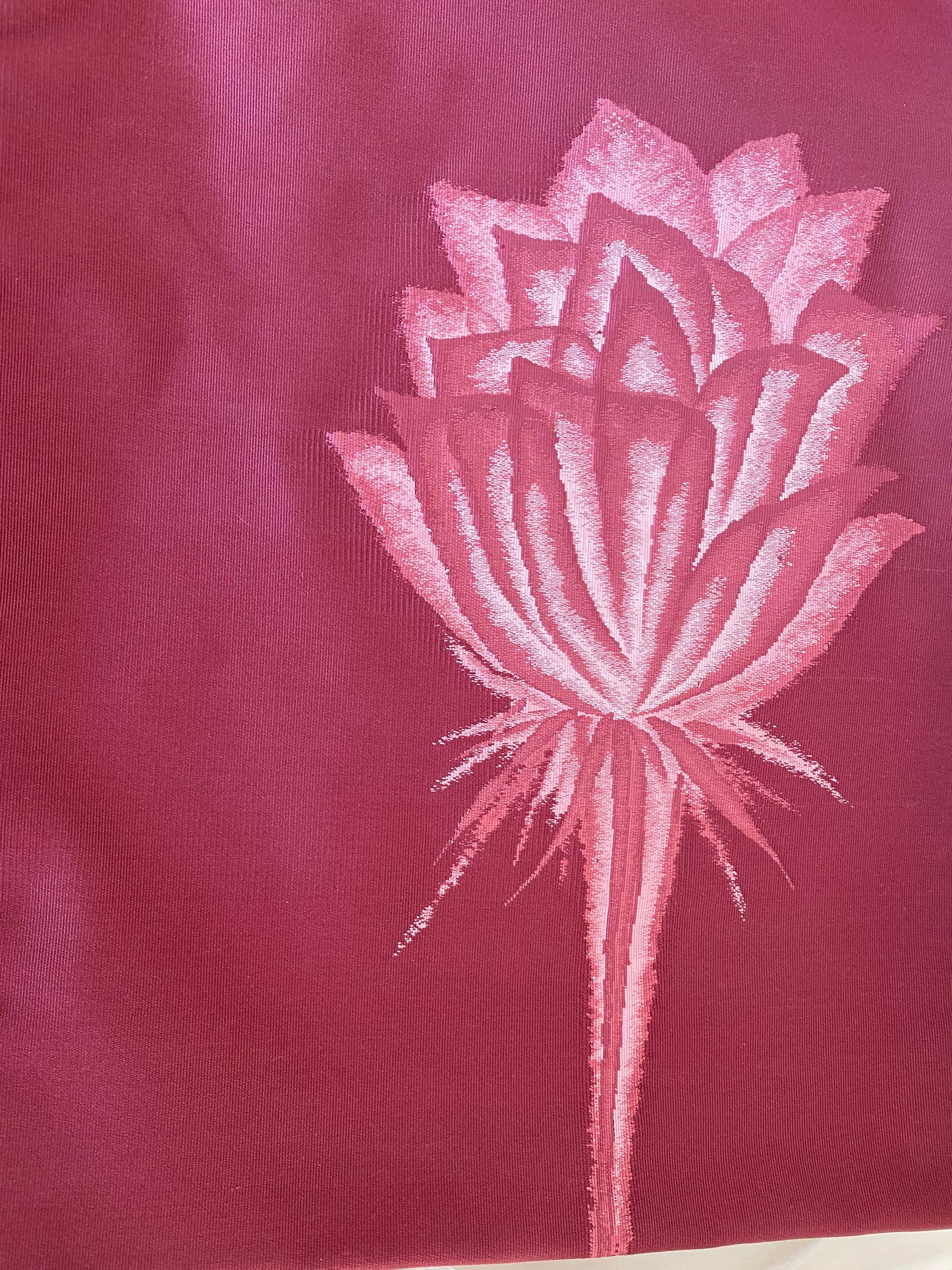 Vintage 1970s Silk Nagoya Obi – Sukui Weave Roses