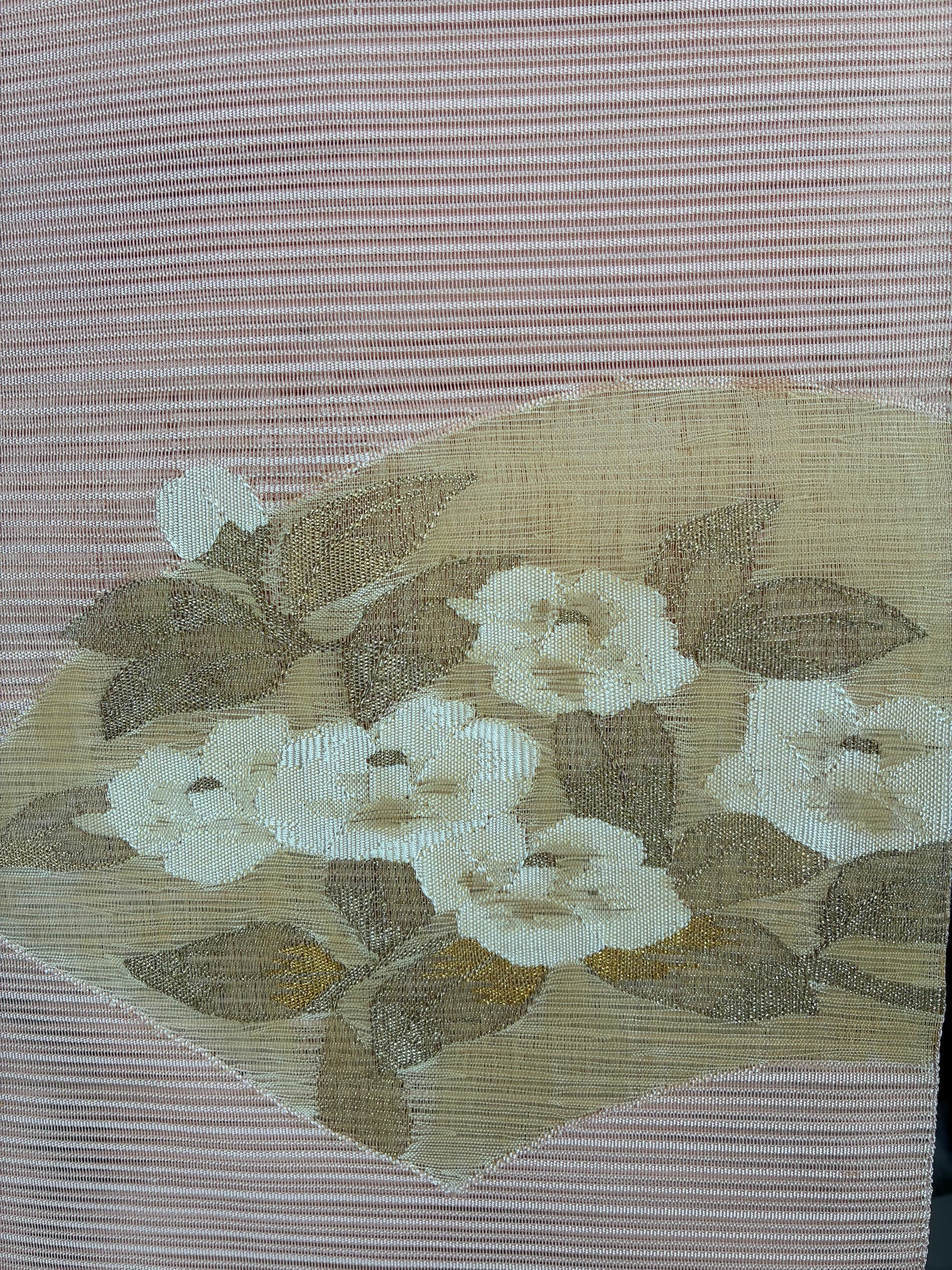 Summer Silk Nagoya Obi – Tapestry Weave (Ro-tsuzure)