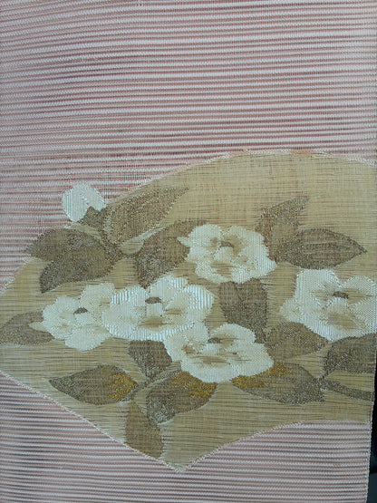 Summer Silk Nagoya Obi – Tapestry Weave (Ro-tsuzure)